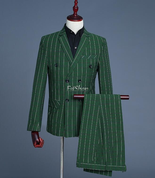 スーツ スリーピース メンズ セットアップ通勤フォーマルスーツ トップス+ベスト+ズボン3点セット紳士服スリムスーツ ボーダー ビジネススーツ 礼服 2つボタン上下セット 演出 就職活動 結婚式 二次会 春夏 通年 春夏秋冬オールシーズン卒業式ストライプ入学式ダンス発表会