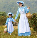 メイド服ハロウイン 親子お揃い 大人 キッズ 子供 ロリータワンピース レディース キッズ 子供 女の子 コスプレ 衣装 仮装 コスチューム メイド 女性用 親...