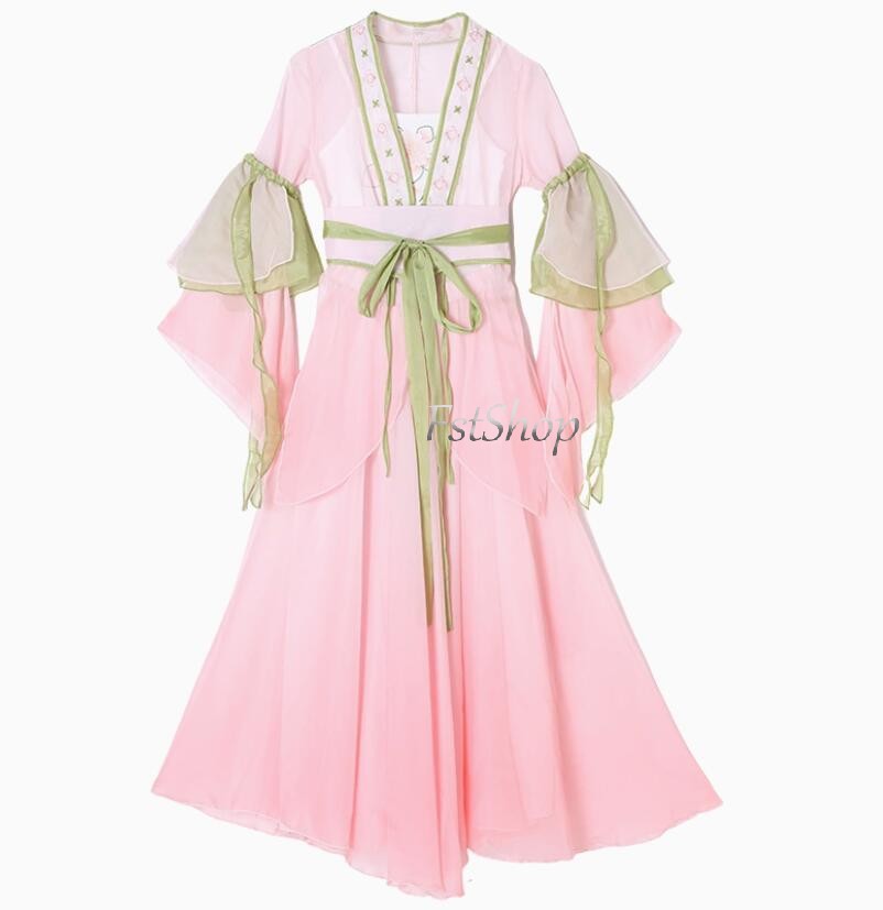 子供用 古典ダンス衣装 女の子 キッズ ダンスウェア 古典舞踊 練習着 ステージ衣装 グラデーション 漢服トップス キャミソール上下5点セットアップ スカートパンツ 長袖 中華風ダンスウエア 中華 民族 レッスン着 舞台ステージ衣装 羽織ハロウィン仮装コスチューム コスプレ 3