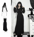 ゴシック風 レディース キャミソールワンピース ショール 暗黒系 ワンピース コスプレ衣装 可愛い ワンピース 魔女 小悪魔 デビル 吸血鬼 ドラキュラ 女性 ...