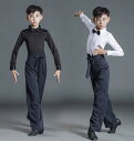 キッズ 男の子 ラテンダンスウエア 長袖シャツ シャツレオタード 長ズボン ストライプ 上下セット 舞台ステージ演出服 イベント ジュニア 社交ダンス衣装 ヨガ ベリー ラテン ダンス 練習着 学園際 子供ラテンダンス衣装 表演服 団体服 110 120 130 140 150 160 170 180