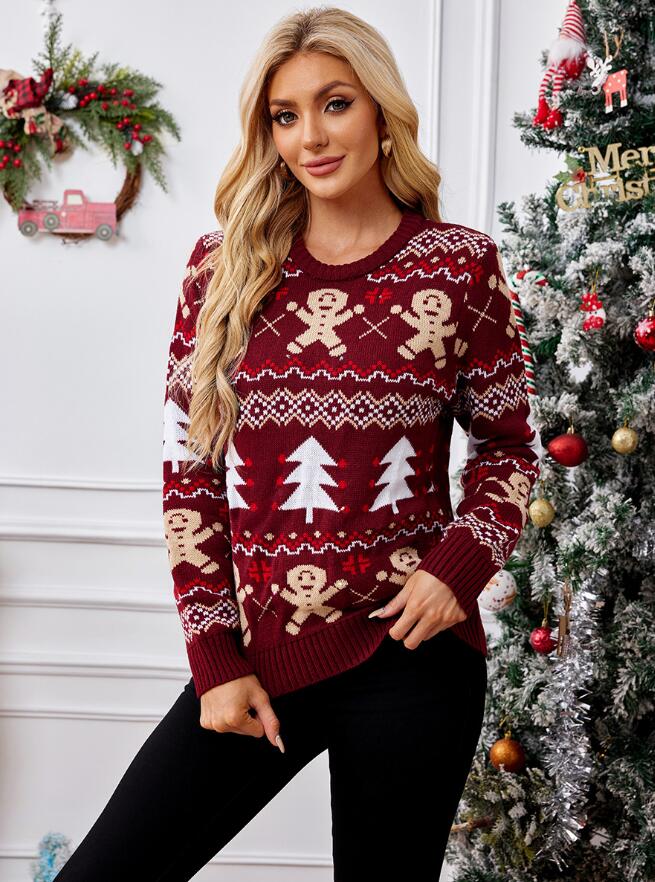 クリスマスコスチューム変装 セーター レディース 冬 長袖 ニットセーター ニット クリスマスセーター ..