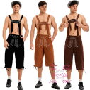 メンズ オーバーオール ビールボーイ 衣装サロペット パンツ 短パン ハロウィン仮装 コスプレ民族衣装ワークパンツ大人コスチューム文化祭 ドイツ フェスティバル カーニバル アメリカ レトロ イベント 演出服 男性 余興 パーティー ハロウィーン 演劇 学祭 学園祭 変装 舞台