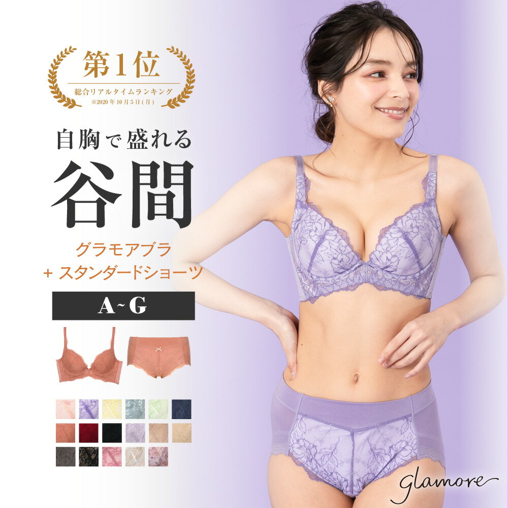 グラモアブラ＆スタンダードショーツ 育乳ブラ ブラジャー 小胸 谷間 グラモアブラ 自胸 バストメイク 補正下着 集肉…