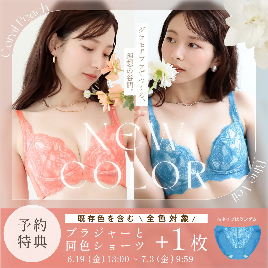 【＋1ショーツもらえる】＼7/3(金)9:59amまで／ 新色発売！ 育乳ブラ 補正ブラ 脇高 谷間 盛れる グラモアブラ 脇肉 小胸 下垂 離れ乳 産後 授乳後 大きいサイズ 補正下着 楽天1位 送料無料 初回返品交換0円 3