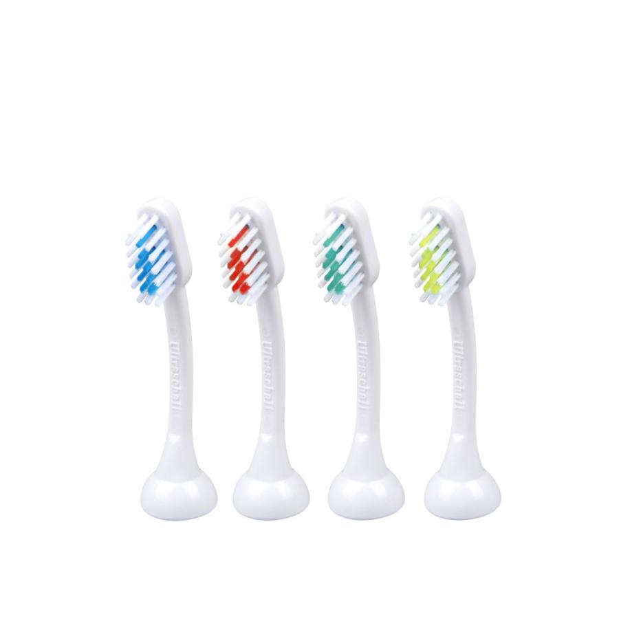 超音波歯ブラシ替えブラシ:エミデントE4替えブラシセットMサイズ4本入り 蔦屋家電
