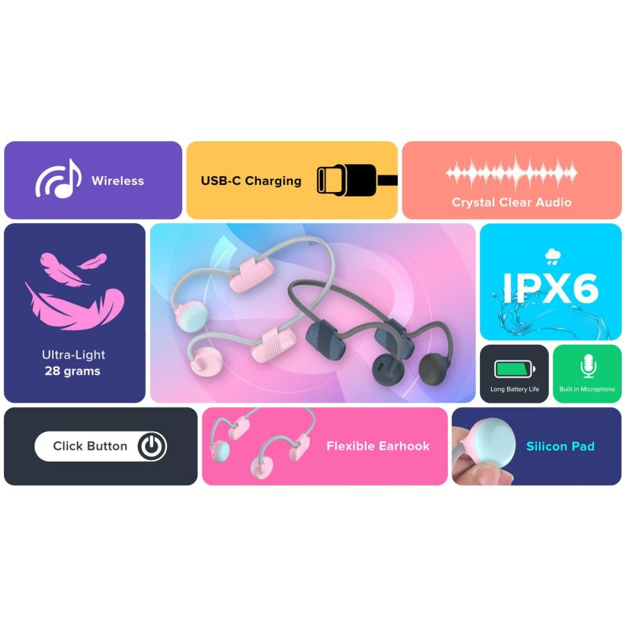 myFirst 骨伝導イヤホン BC L コットンキャンディ 蔦屋書店 蔦屋家電 ギフト 誕生日 プレゼント