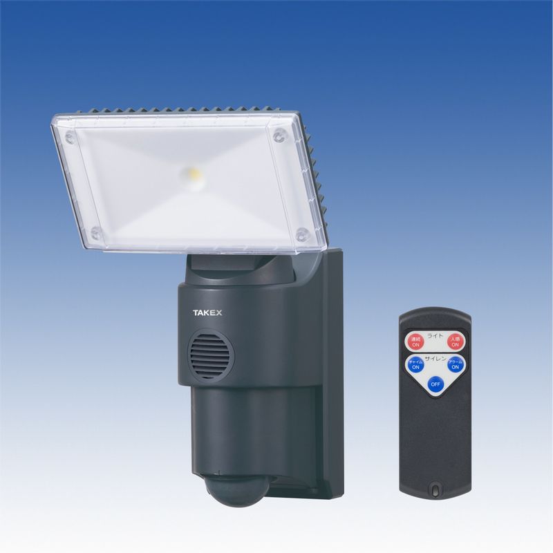 サイレン付きLED人感ライト【LCL-30SI】TAKEX/竹中エンジニアリング