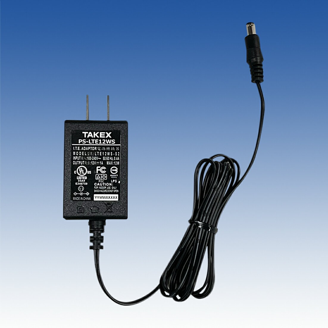 Rakuten - カメラ電源　DC12V　1A　【PS-LTE12WS】TAKEX/竹中エンジニアリング