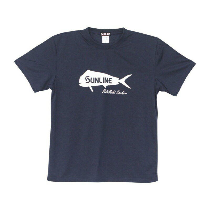 仕様表人気のターゲットをデザインしたDRYTシャツ。魚を探し求めるすべてのアングラーへ。SUNLINE　SUW-15203DTサンライン　SUW-15203DT DRY Tシャツ●品番：SUW-15203DT●サイズ：S●着丈(cm)：65●身巾(cm)：48●肩巾(cm)：45●袖丈(cm)：19●素材：ポリエステル100％●カラー：ネイビー(マヒマヒ)詳細はこちら