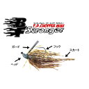 ザップ PDチョッパーミニBFストロンガー 1/16oz #02 ジパングクロー 1/16oz(1.8g)