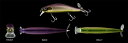 デプス(deps)　スパイラルミノー(Spiralminnow)　16ジェットブラック　