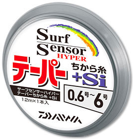 ダイワ(Daiwa) サーフセンサー ハイパーテーパー ちから糸 Si 1本入タイプ イエロー 0.6〜6 【釣具 釣り具】