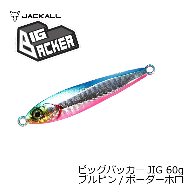 ジャッカル　ビッグバッカー JIG 60g ブルピン/ボーダーホロ