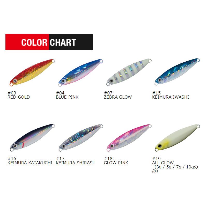 ジグパラ マイクロ 5g 可!メジャークラフト マイクロ 5g ZEBRA GLOW の商品画像2枚目