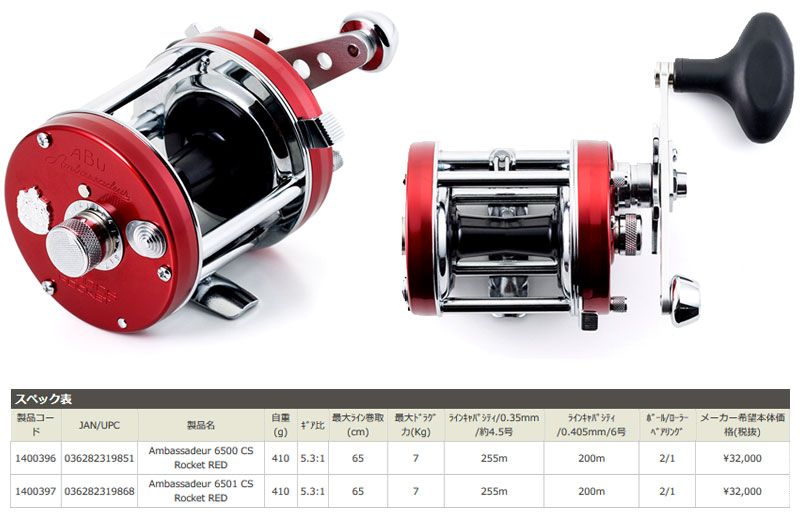 アンバサダーCS AMB.6501CS Rocket RED の商品画像3枚目