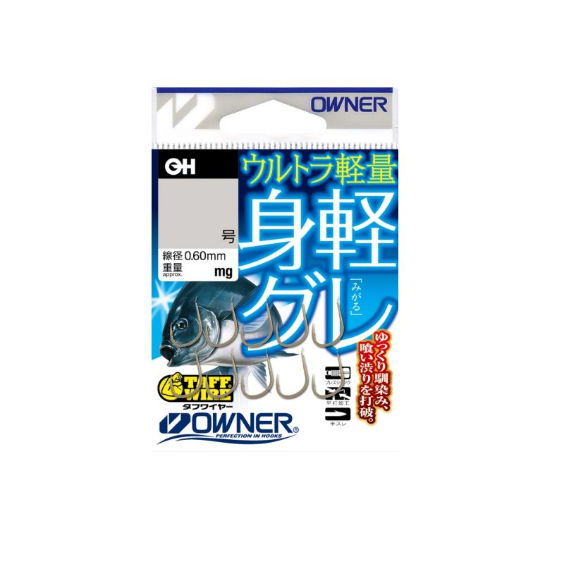 オーナー　身軽グレ 5号 / ハリ グレ鈎 磯釣り