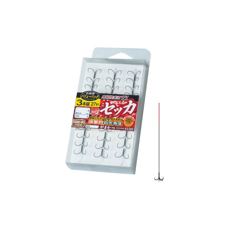 がまかつ バリューパック T1 セッカ 3本錨 6.5-1 / 鮎釣り イカリ がまかつ
