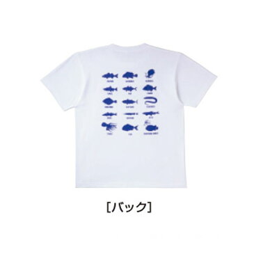 がまかつ　GM-3576 Tシャツ(筆記体ロゴ) ホワイト S / 釣り ウェア 半袖 Tシャツ　【6/30迄　キャッシュレス5％還元対象】