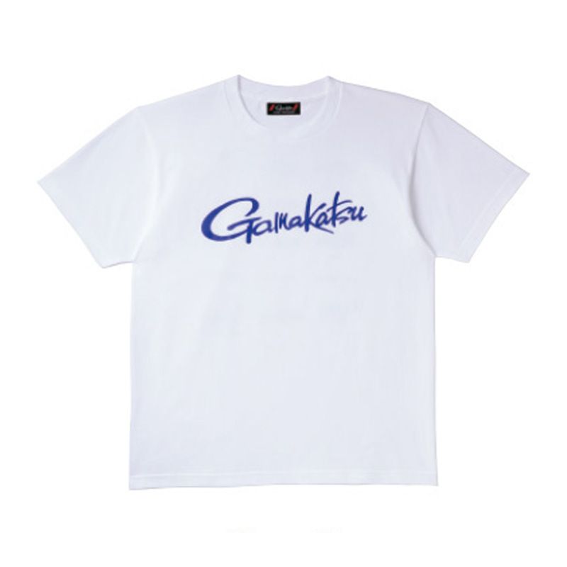 がまかつ　GM-3576 Tシャツ(筆記体ロゴ) ホワイト L / 釣り ウェア 半袖 Tシャツ　【キャッシュレス5％還元対象】