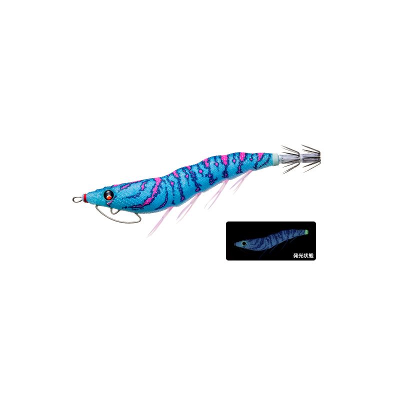 デュエル　EZ-Q キャスト 喰わせ 2.5号 ブルー夜光ブルーボイル / エギ パタパタ スレイカ