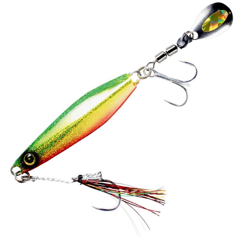 ハヤブサ　ジャックアイ マキマキ 20g 04 ケイムラアカミドキン / ブレードジグ ショアジギ　【釣具　釣り具】