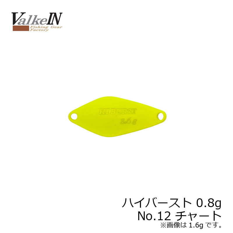DUO HIBURST 0.8g No12 Chart