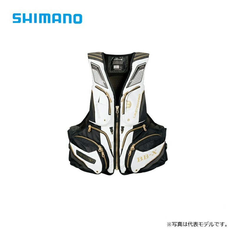 シマノ(Shimano)　VF-112R NEXUS・リフレクトフローティングベスト LIMITED PRO BB-Xホワイト 2XL / シマノ(Shimano)　フローティングベスト リミテッド ライフジャケット　【釣具　釣り具】