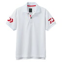 ダイワ(Daiwa) DE-7906 半袖ポロシャツ 120 ホワイトxレッド / 半袖 キッズ服 ポロシャツ 【釣具 釣り具】(4)