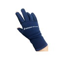 メジャークラフト チタンコートグローブ 指3本カット ネイビー L / 防寒グローブ 【釣具 釣り具】