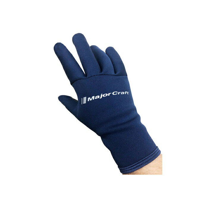 メジャークラフト　チタンコートグローブ 指カット無し ネイビー XL / 防寒グローブ　【釣具　釣り