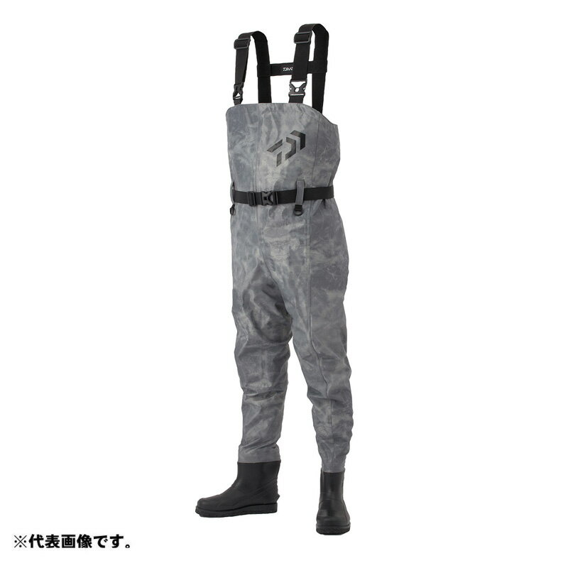 ダイワ(Daiwa)　FW-4550R-T タイトフィットフィッシングウェーダー クラックグレー L / チェストハイ フェルトスパイク 胴付長靴　【釣具　釣り具】