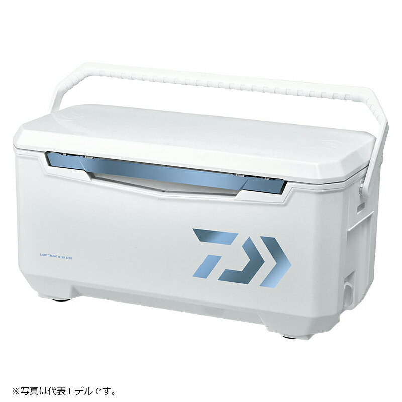 仕様表トランク型クーラー最軽量のライトトランクが、更に軽く、更に使いやすくなって新登場。対象魚に合わせて選べる32リットルと24リットルの2サイズロングボディーで大型〜中型魚までスッポリ収納（32L：内寸56.5cm、24L：内寸46.5cm）ダイワクーラー最軽量を実現（24L：4.0kg、32L：4.6kg）軽いのに座れる頑丈ボディ開閉便利なワンハンドオープン、フリークローズ取り外し可能でお手入れ簡単な両開き上フタ90度まわすだけで開閉簡単な水栓付き用途に合わせて選べる断熱仕様（6面真空、1面真空、ウレタン、スチロール）真空モデルは断熱層の隙間にウレタンを隅々まで充填●ロングハンドル●水栓●ふんばるマン●スノコ：一体●断熱材●真空パネル：底1面●ウレタン●保冷力：KEEP88●カラー：Iブルー●容量：24?●自重：4.4kg●外寸：31.5×60.5×30.5cm●内寸：22×46.5×22.5cm詳細はこちら
