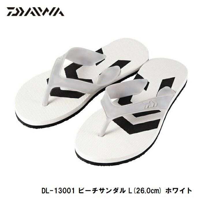 ダイワ(Daiwa)　DL-13001 ビーチサンダル L(26.0cm) ホワイト　【釣具　釣り具】