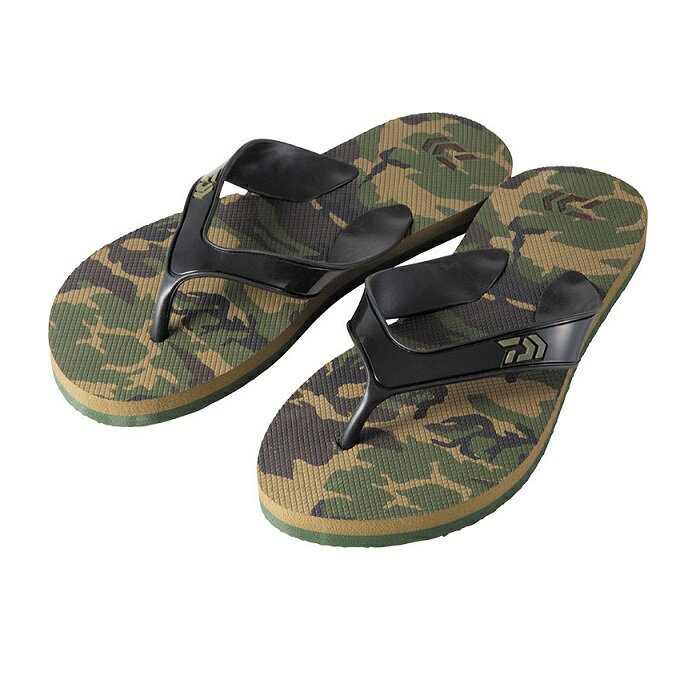 ダイワ(Daiwa)　DL-13001 ビーチサンダル M(25.0cm) グリーンカモ / サンダル スリッパ 履物　【釣具　釣り具】のサムネイル
