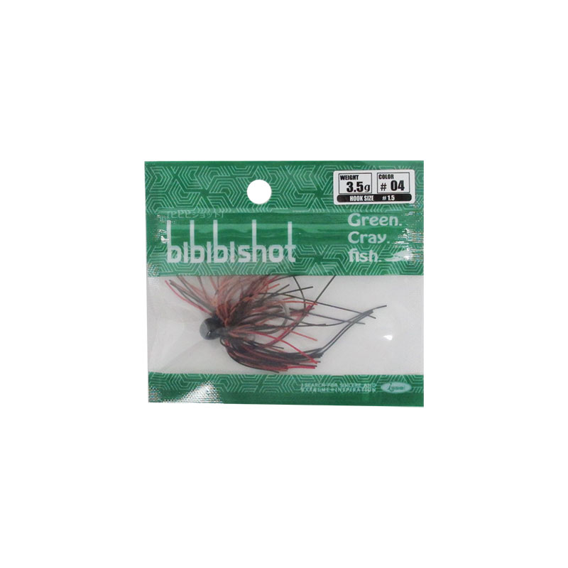 Rubber Jig - 一誠　bibibi ショット 3.5g　#04 ザリガニ