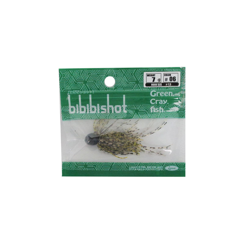 Rubber Jig - 一誠　bibibi ショット 7g　#06 手長エビ