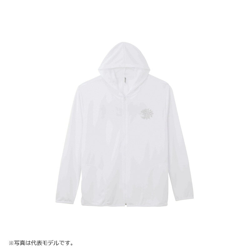 サンライン(Sunline)　SUW-18011DPK DRY フルジップパーカー S ホワイト / ウェア 上着 ジップパーカー　　【釣具　釣り具】