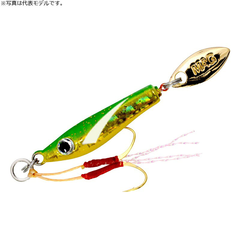 Minnow Plug - マグバイト　MBJ04 ちりめんジグ 2g 08 ミドキンヒレグロー / アジ メバル 五目対応