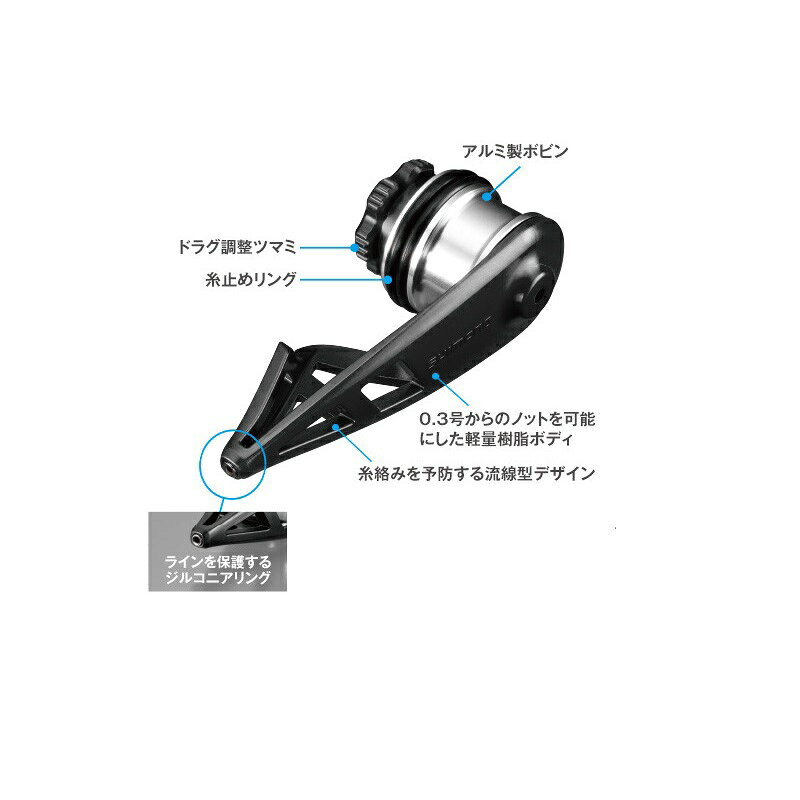 シマノ　ボビンワインダー ライトタイプ　TH-201M　ブラック　ブラック fto-r-10063451 釣具のFTO サンプル画像3
