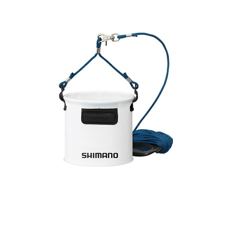 シマノ 釣具 のことなら釣具のfto Shimano Bk 053q 在庫あり 水汲みバッカン 水くみバケツ 磯釣り 21cm ホワイト 波止釣り