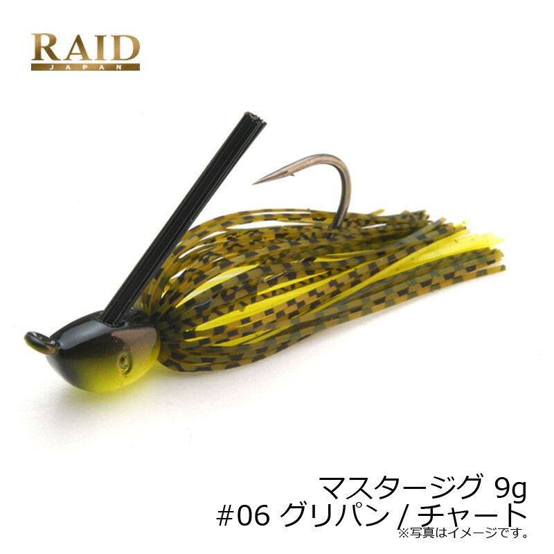 レイドジャパン　マスタージグ 9g　#06 グリパン/チャート　【釣具　釣り具】 fto-r-10123656 釣具のFTO サンプル画像2