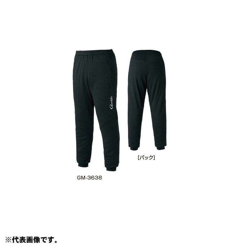 　がまかつ　GM3638 スウェットパンツ L ブラック　