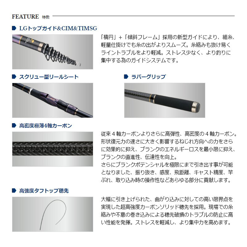 宇崎日新　ZEROSUM X4 継承 1.75号 530　/ ゼロサム磯 磯竿　【釣具　釣り具】 fto-r-10131996 釣具のFTO サンプル画像3