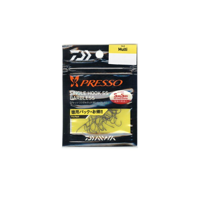 ダイワ(Daiwa) プレッソ シングルフック SS バーブレス マルチ6 【釣具 釣り具】