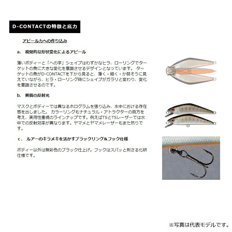 スミス　D-コンタクト72 32 チャートヤマメ