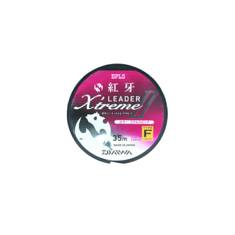 ダイワ(Daiwa)　紅牙リーダーEX2 TYPE-F 3.5号 ステルスピンク　【釣具　釣り具】
