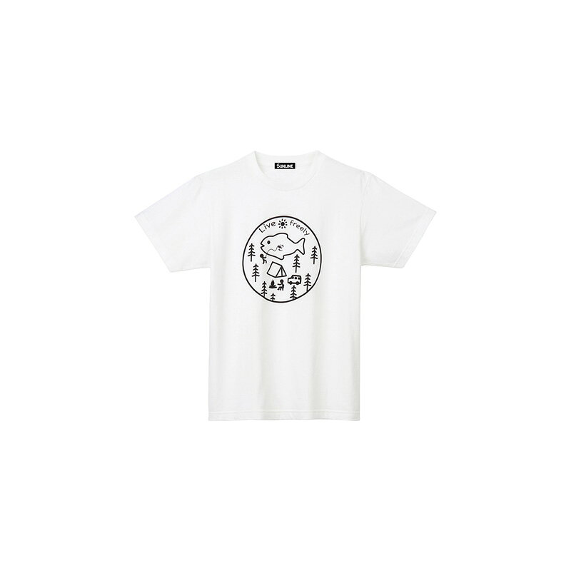 サンライン(Sunline)　SUW-15021T コットンTシャツ XL ホワイト　　【釣具　釣り具】