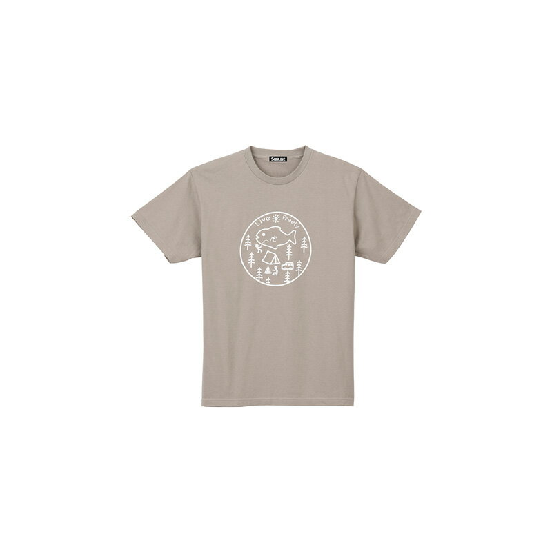 サンライン(Sunline)　SUW-15021T コットンTシャツ S シルバーグレー　　【釣具　釣り具】