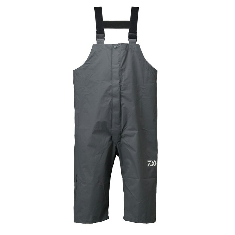 ダイワ(Daiwa)　DR-9321P PVCオーシャンハーフサロペットレインパンツ ガンメタル 3XL　【釣具　釣り具】
